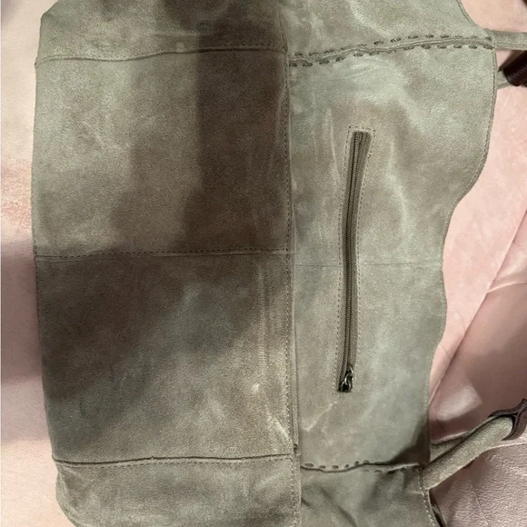 The Sak Taupe Leather Tote Bag - Picture 5 of 8